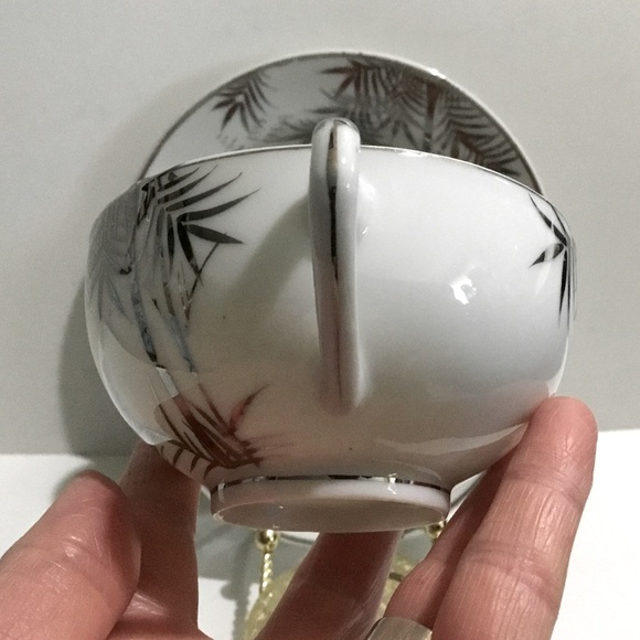 Vintage Kutani Porcelain Lithophane 3 piece set - Picture 4 of 15